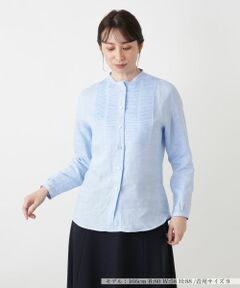 Leilian / レリアン シャツ・ブラウス | バンドカラータックブラウス