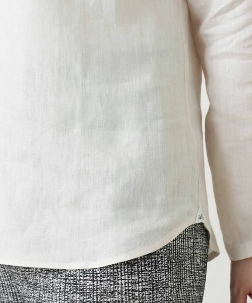 Leilian / レリアン シャツ・ブラウス | バンドカラータックブラウス | 詳細13