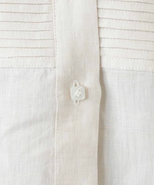 Leilian / レリアン シャツ・ブラウス | バンドカラータックブラウス | 詳細15