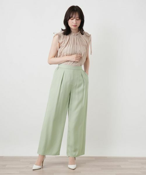 Leilian / レリアン その他パンツ | タックワイドパンツ | 詳細1