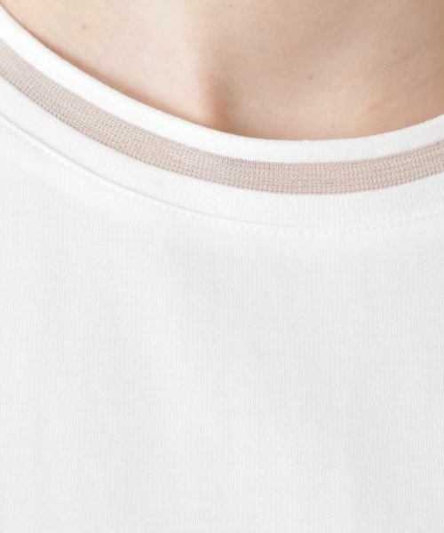 Leilian / レリアン カットソー | シアー切替クルーネックカットソー【BOURGE】 | 詳細17