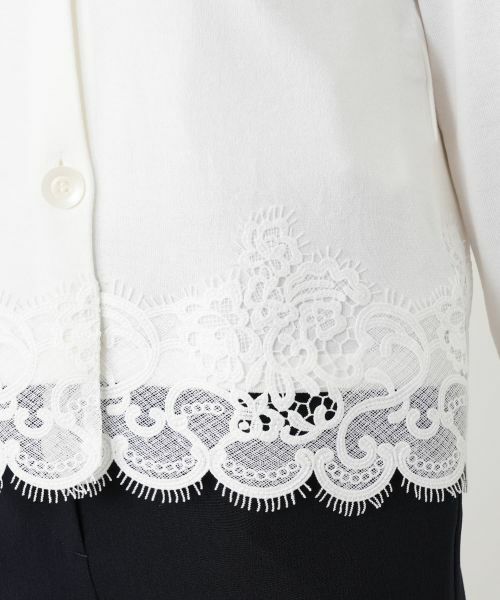 Leilian / レリアン カーディガン・ボレロ | レースレイヤードクルーネックカーディガン | 詳細16