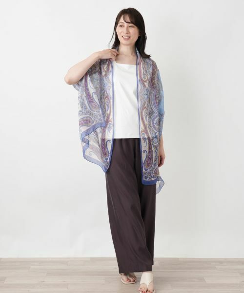 Leilian / レリアン マフラー・ショール・スヌード・ストール | ペイズリー柄ストール | 詳細2