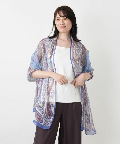 Leilian / レリアン マフラー・ショール・スヌード・ストール | ペイズリー柄ストール | 詳細3