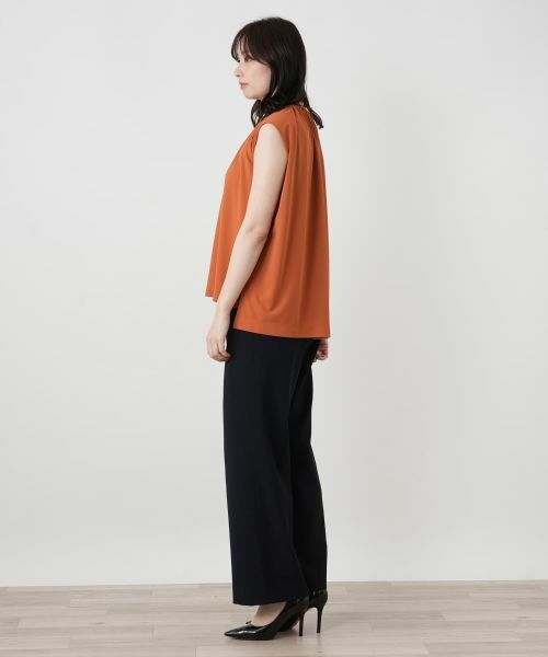 Leilian / レリアン カットソー | ノースリーブギャザーブラウス | 詳細11