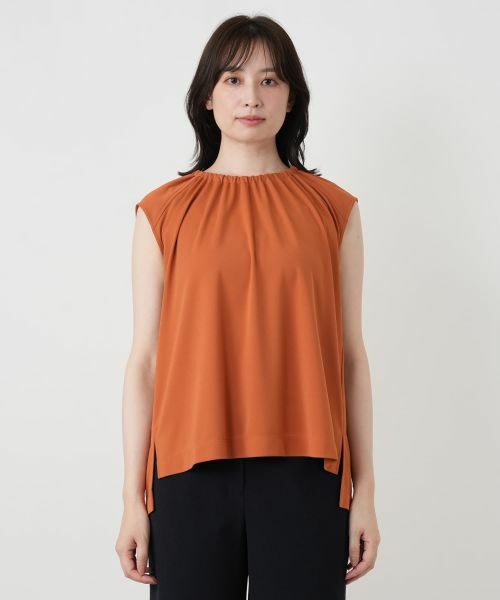 Leilian / レリアン カットソー | ノースリーブギャザーブラウス | 詳細13