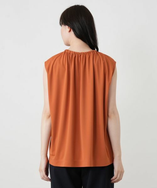 Leilian / レリアン カットソー | ノースリーブギャザーブラウス | 詳細15