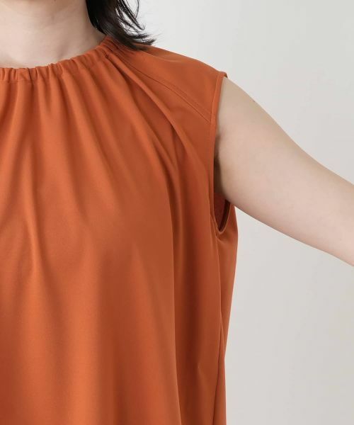 Leilian / レリアン カットソー | ノースリーブギャザーブラウス | 詳細18