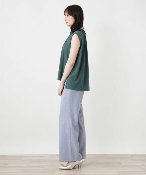 Leilian / レリアン カットソー | ノースリーブギャザーブラウス | 詳細5