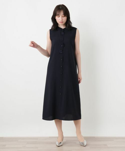 Leilian / レリアン ドレス | ノースリーブサックワンピース | 詳細9