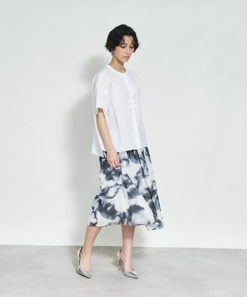 Leilian / レリアン シャツ・ブラウス | フラワーモチーフ比翼ブラウス | 詳細1