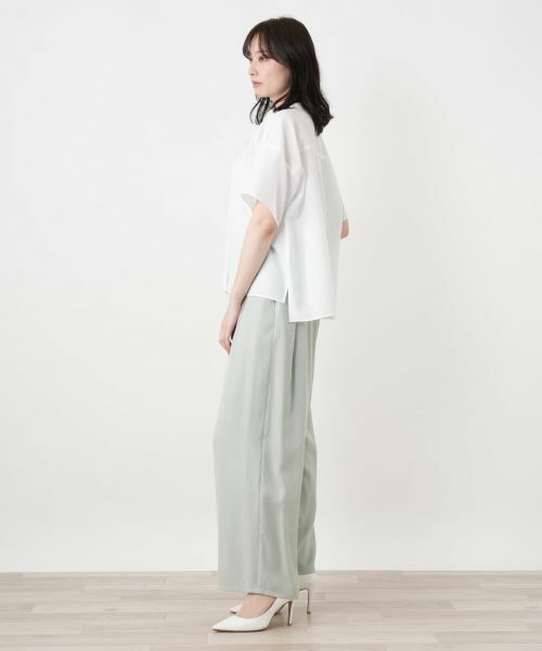 Leilian / レリアン シャツ・ブラウス | フラワーモチーフ比翼ブラウス | 詳細14