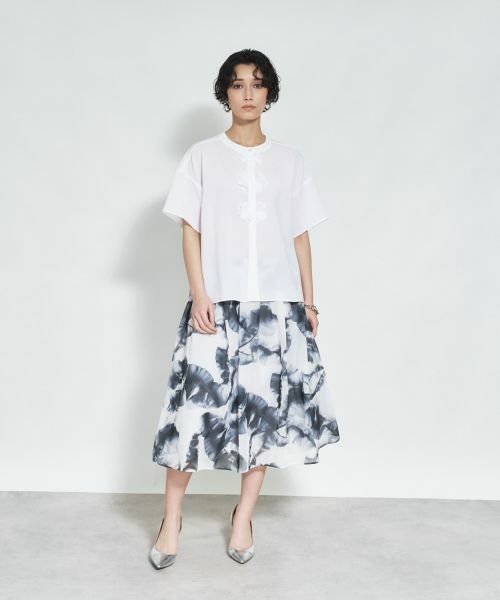 Leilian / レリアン シャツ・ブラウス | フラワーモチーフ比翼ブラウス | 詳細3