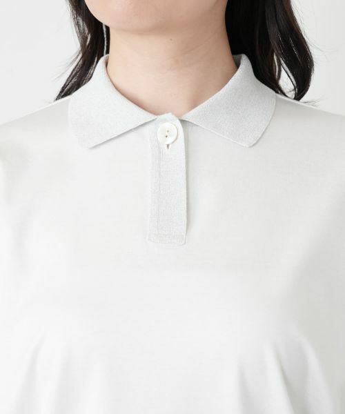 Leilian / レリアン ポロシャツ | ラメ襟付きポロシャツ | 詳細10