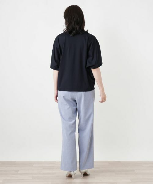 Leilian / レリアン ポロシャツ | ラメ襟付きポロシャツ | 詳細3