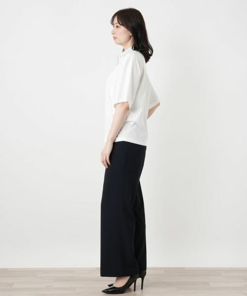 Leilian / レリアン ポロシャツ | ラメ襟付きポロシャツ | 詳細5