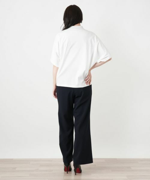 Leilian / レリアン ポロシャツ | ラメ襟付きポロシャツ | 詳細6