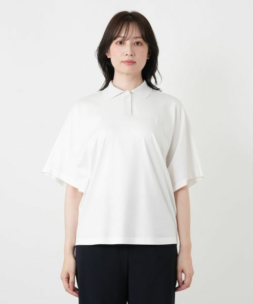 Leilian / レリアン ポロシャツ | ラメ襟付きポロシャツ | 詳細7