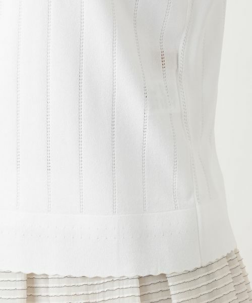 Leilian / レリアン カーディガン・ボレロ | 透かしストライプ編みカーディガン【Leilian WHITE LABEL】 | 詳細19