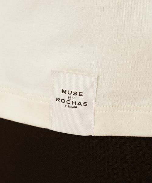 Leilian / レリアン Tシャツ | 刺繍風レースプリントVネックTシャツ【MUSE BY ROCHAS Premiere】 | 詳細11