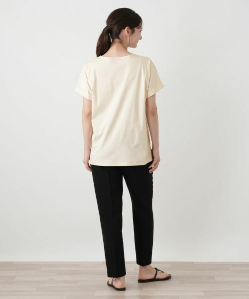 Leilian / レリアン Tシャツ | 刺繍風レースプリントVネックTシャツ【MUSE BY ROCHAS Premiere】 | 詳細3