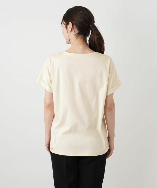 Leilian / レリアン Tシャツ | 刺繍風レースプリントVネックTシャツ【MUSE BY ROCHAS Premiere】 | 詳細6
