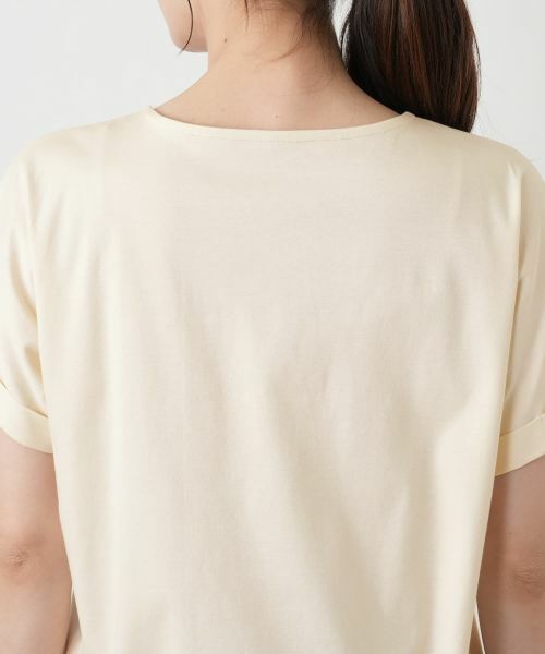 Leilian / レリアン Tシャツ | 刺繍風レースプリントVネックTシャツ【MUSE BY ROCHAS Premiere】 | 詳細8