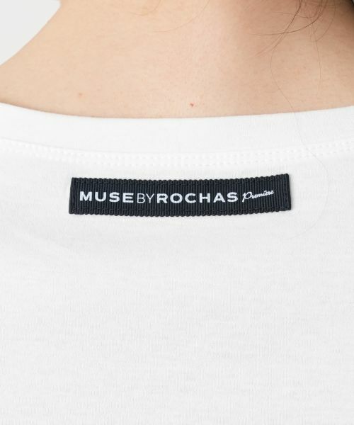 Leilian / レリアン Tシャツ | 鍵レース刺繍風プリントTシャツ【MUSE BY ROCHAS Premiere】 | 詳細11