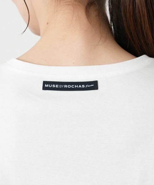 Leilian / レリアン Tシャツ | 鍵レース刺繍風プリントTシャツ【MUSE BY ROCHAS Premiere】 | 詳細8