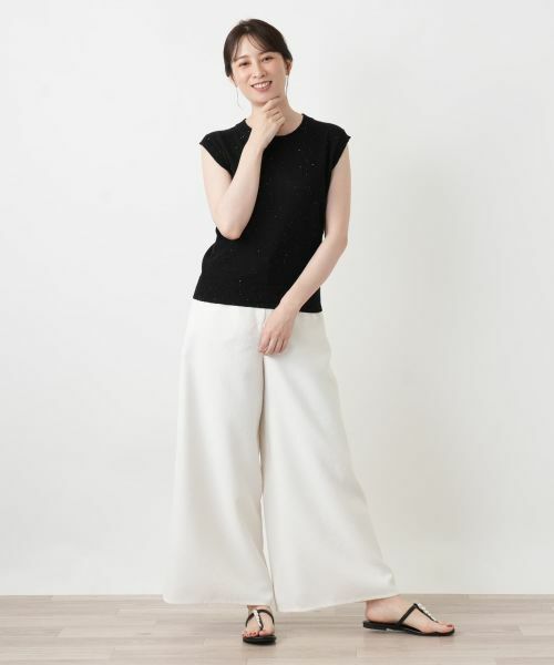 Leilian / レリアン ニット・セーター | スパンコールノースリーブニット | 詳細1