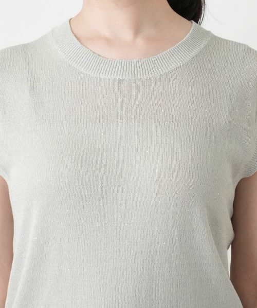 Leilian / レリアン ニット・セーター | スパンコールノースリーブニット | 詳細10