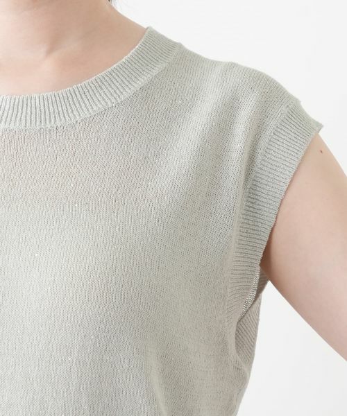 Leilian / レリアン ニット・セーター | スパンコールノースリーブニット | 詳細12