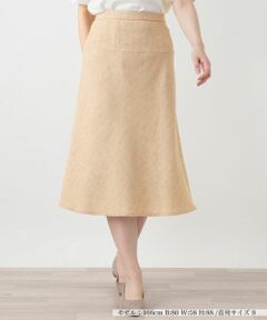 Leilian / レリアン ミニ・ひざ丈スカート | Aラインミディスカート【Leilian WHITE LABEL】