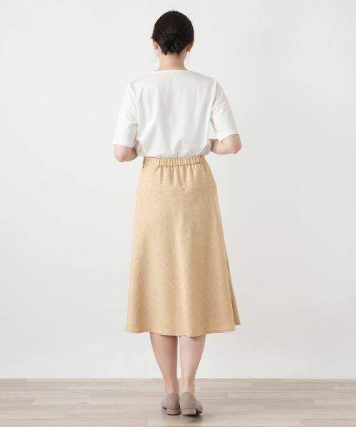 Leilian / レリアン ミニ・ひざ丈スカート | Aラインミディスカート【Leilian WHITE LABEL】 | 詳細3