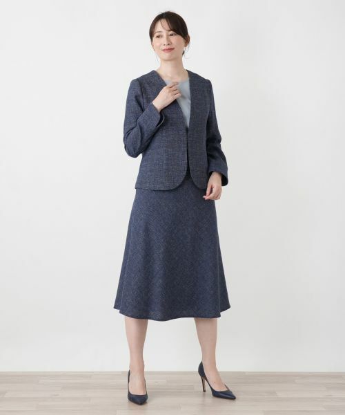 Leilian / レリアン ミニ・ひざ丈スカート | Aラインミディスカート【Leilian WHITE LABEL】 | 詳細5