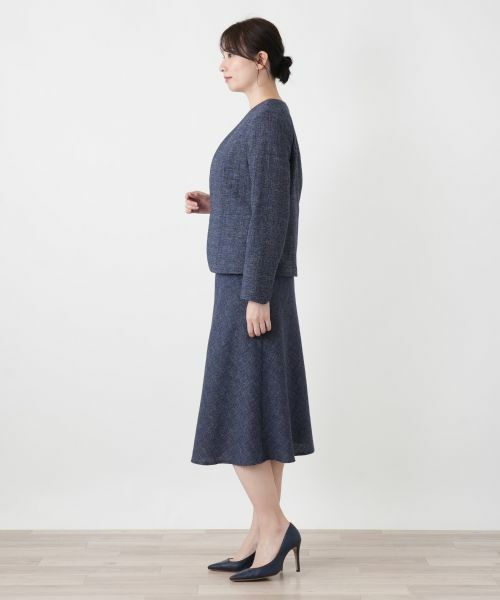 Leilian / レリアン ミニ・ひざ丈スカート | Aラインミディスカート【Leilian WHITE LABEL】 | 詳細6