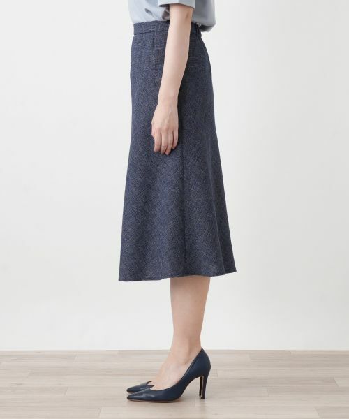 Leilian / レリアン ミニ・ひざ丈スカート | Aラインミディスカート【Leilian WHITE LABEL】 | 詳細9