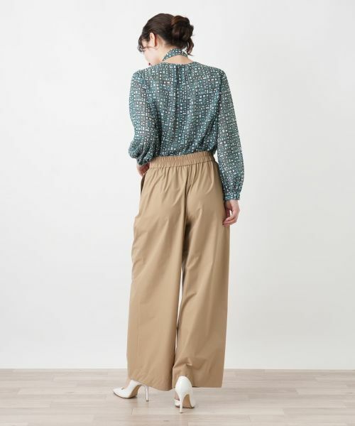 Leilian / レリアン シャツ・ブラウス | スカーフタイ幾何学柄ブラウス【Leilian WHITE LABEL】 | 詳細6