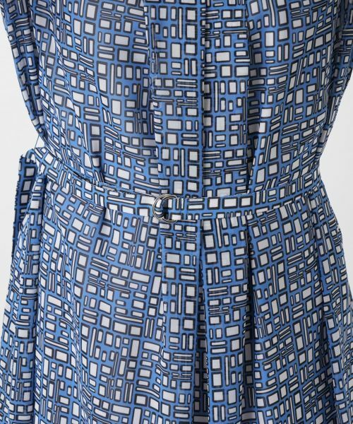 Leilian / レリアン ドレス | 幾何学柄フレアワンピース【Leilian WHITE LABEL】 | 詳細14