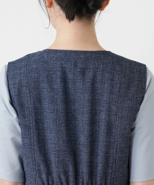 Leilian / レリアン ロング・マキシ丈ワンピース | Vネックジャンパースカート【Leilian WHITE LABEL】 | 詳細12