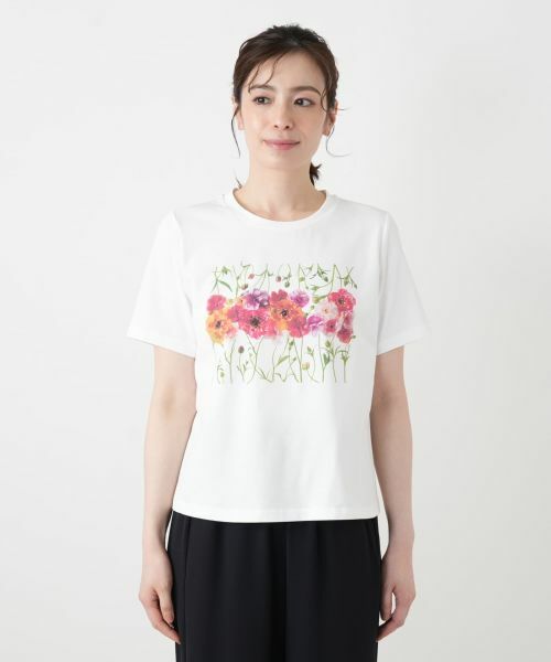 Leilian / レリアン Tシャツ | フラワープリントTシャツ【2026年5月カタログ】 | 詳細21