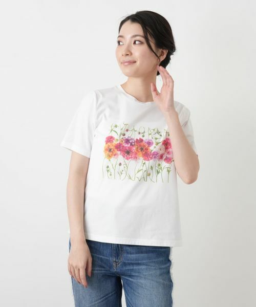 Leilian / レリアン Tシャツ | フラワープリントTシャツ【2026年5月カタログ】 | 詳細5