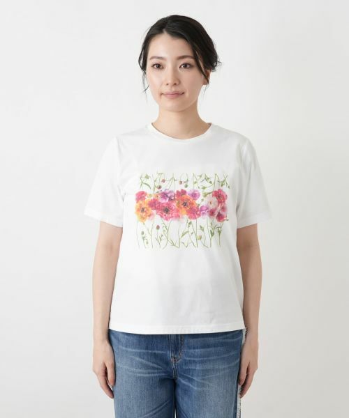Leilian / レリアン Tシャツ | フラワープリントTシャツ【2026年5月カタログ】 | 詳細6