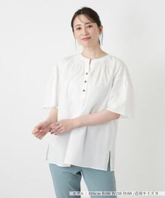 Leilian / レリアン シャツ・ブラウス | ヘンリーネックブラウス