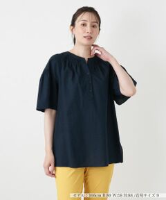 Leilian / レリアン シャツ・ブラウス | ヘンリーネックブラウス