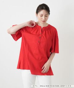 Leilian / レリアン シャツ・ブラウス | ヘンリーネックブラウス