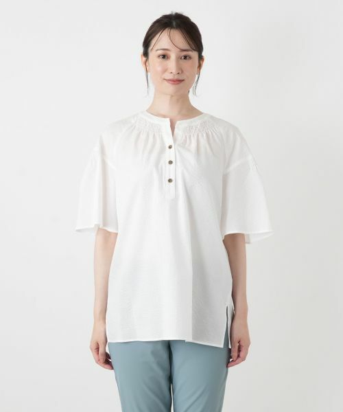 Leilian / レリアン シャツ・ブラウス | ヘンリーネックブラウス | 詳細10