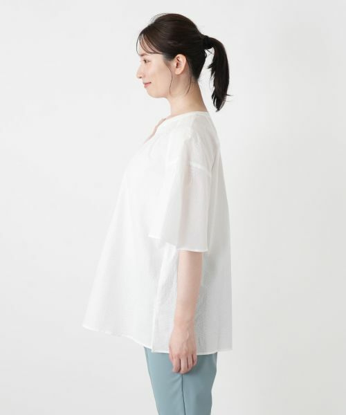 Leilian / レリアン シャツ・ブラウス | ヘンリーネックブラウス | 詳細11