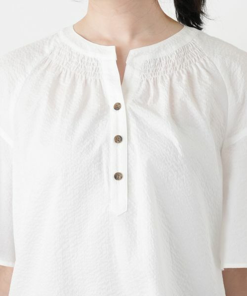 Leilian / レリアン シャツ・ブラウス | ヘンリーネックブラウス | 詳細13