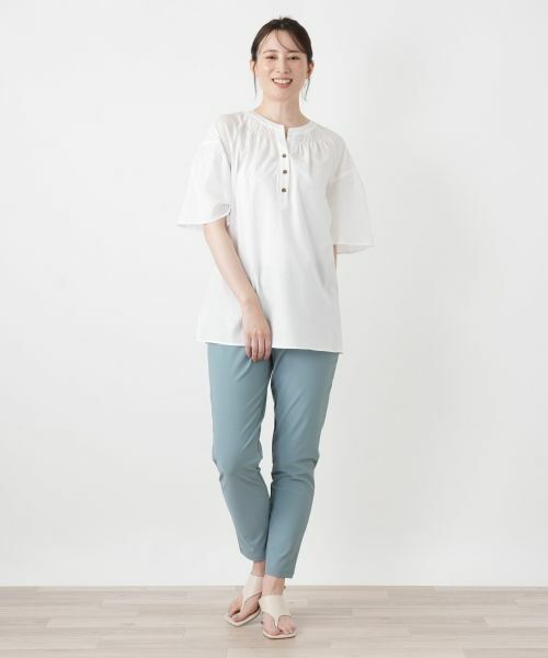 Leilian / レリアン シャツ・ブラウス | ヘンリーネックブラウス | 詳細7